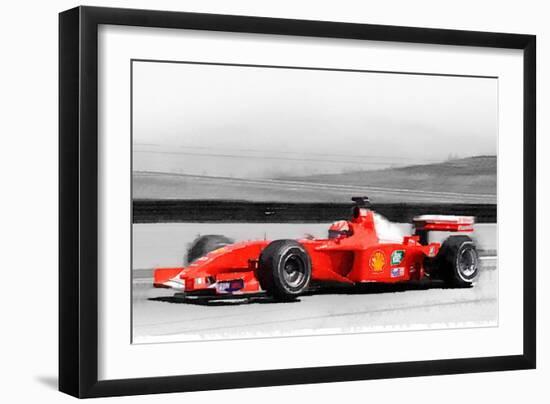 Ferrari F1 Laguna Seca Watercolor-NaxArt-Framed Art Print