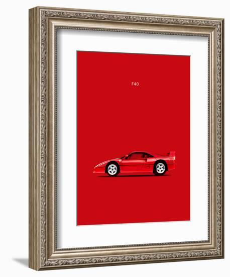 Ferrari F40-Mark Rogan-Framed Art Print