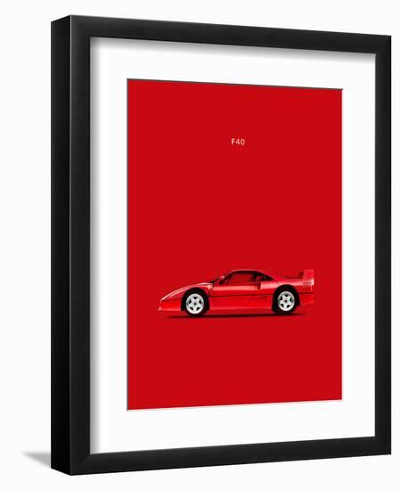 Ferrari F40-Mark Rogan-Framed Art Print