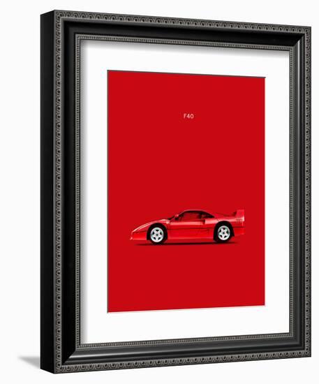 Ferrari F40-Mark Rogan-Framed Art Print