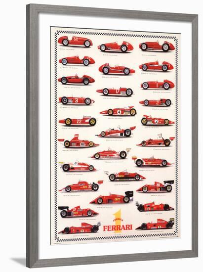 Ferrari Formula I - International Edition-null-Framed Art Print