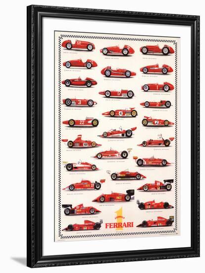 Ferrari Formula I - International Edition-null-Framed Art Print