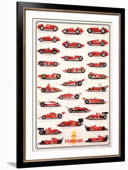 Ferrari Formula I - International Edition-null-Framed Art Print