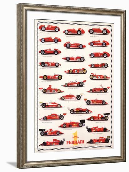 Ferrari Formula I - International Edition-null-Framed Art Print