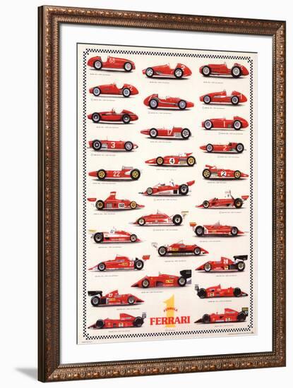 Ferrari Formula I - International Edition-null-Framed Art Print