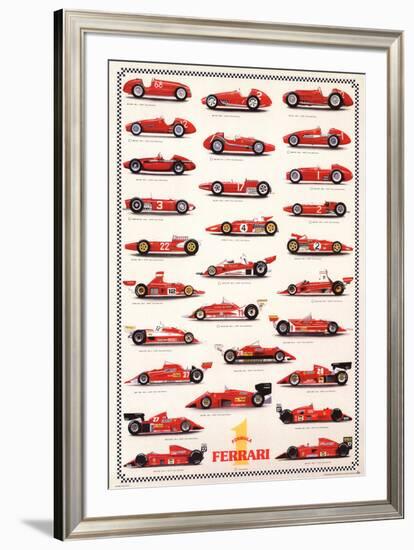 Ferrari Formula I - International Edition-null-Framed Art Print