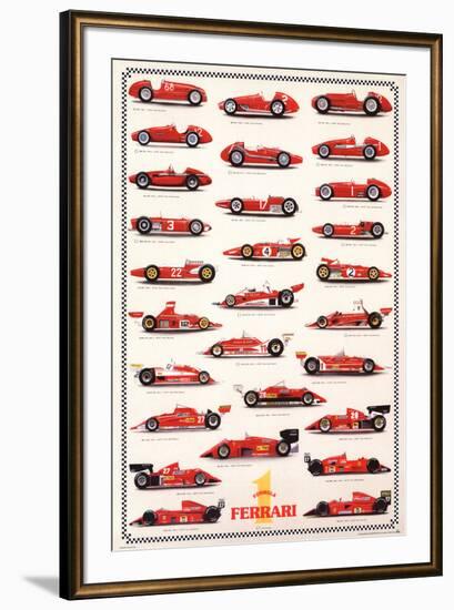 Ferrari Formula I - International Edition-null-Framed Art Print