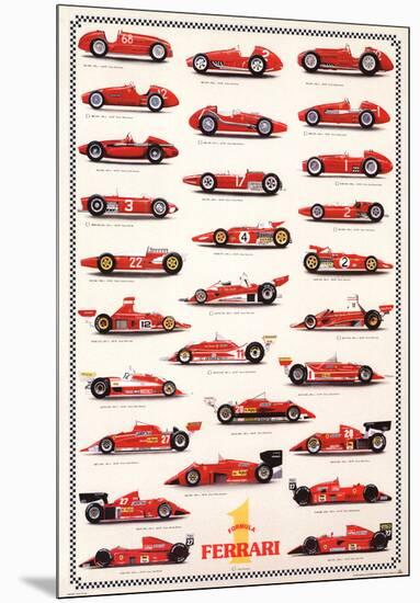 Ferrari Formula I - International Edition-null-Mounted Art Print