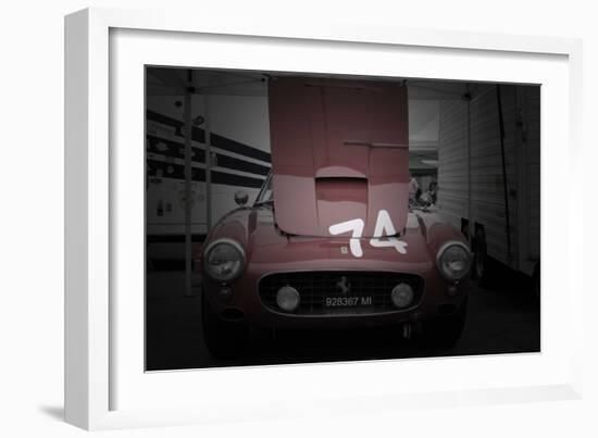 Ferrari Front Open Hood-NaxArt-Framed Photo