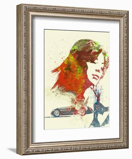 Ferrari Girl-NaxArt-Framed Art Print