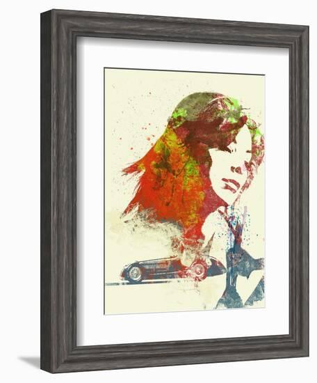 Ferrari Girl-NaxArt-Framed Art Print