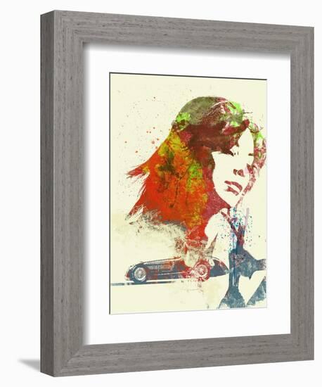 Ferrari Girl-NaxArt-Framed Art Print