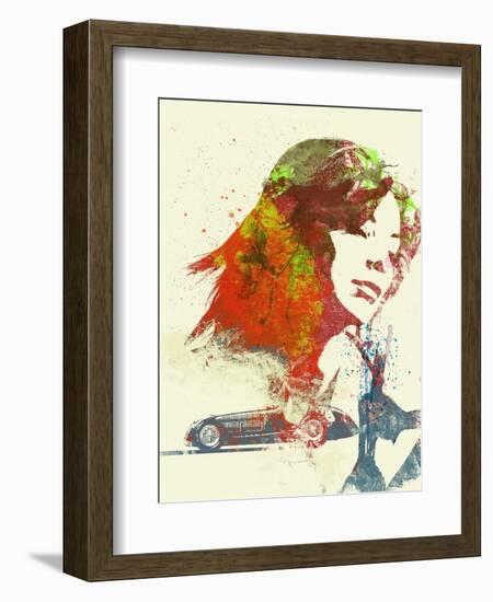 Ferrari Girl-NaxArt-Framed Art Print