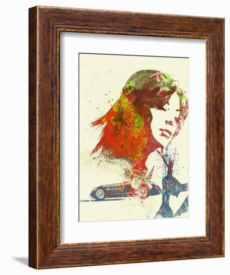 Ferrari Girl-NaxArt-Framed Art Print