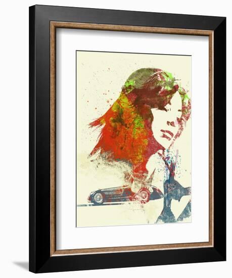Ferrari Girl-NaxArt-Framed Art Print