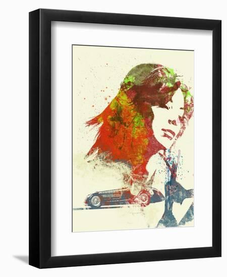 Ferrari Girl-NaxArt-Framed Art Print