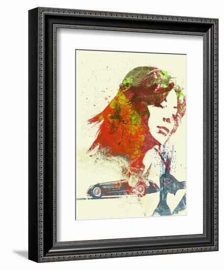 Ferrari Girl-NaxArt-Framed Art Print