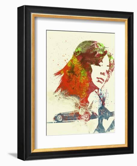 Ferrari Girl-NaxArt-Framed Art Print