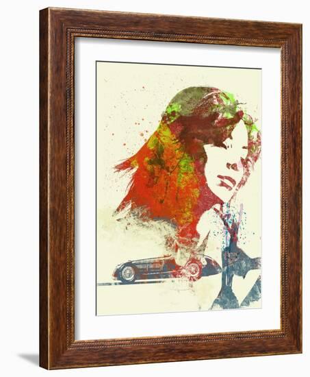 Ferrari Girl-NaxArt-Framed Art Print