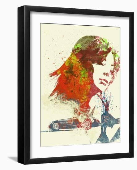 Ferrari Girl-NaxArt-Framed Art Print