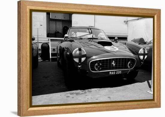 Ferrari in the Pit-NaxArt-Framed Stretched Canvas