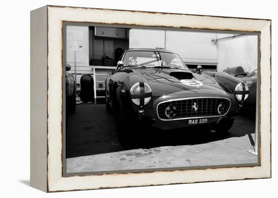 Ferrari in the Pit-NaxArt-Framed Stretched Canvas