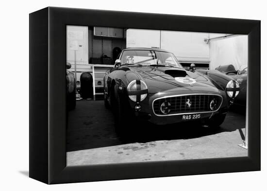 Ferrari in the Pit-NaxArt-Framed Stretched Canvas
