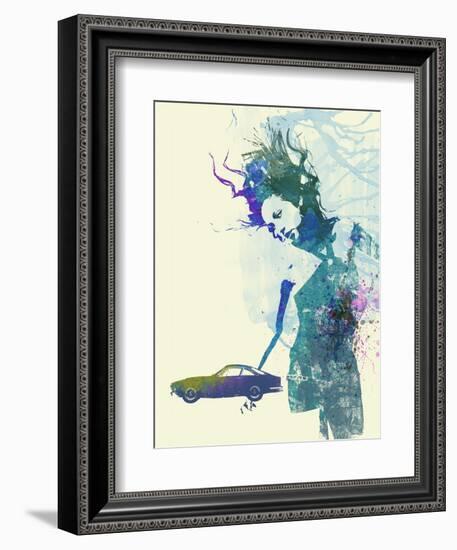 Ferrari Lusso Girl-NaxArt-Framed Art Print