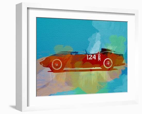 Ferrari Testa Rossa Watercolor 1-NaxArt-Framed Art Print