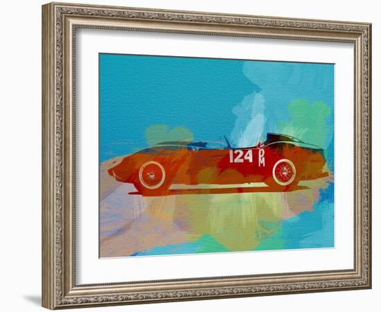 Ferrari Testa Rossa Watercolor 1-NaxArt-Framed Art Print