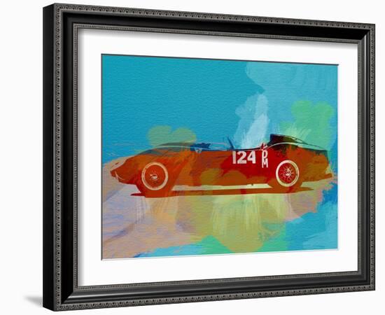 Ferrari Testa Rossa Watercolor 1-NaxArt-Framed Art Print