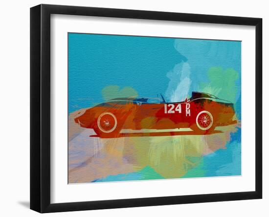 Ferrari Testa Rossa Watercolor 1-NaxArt-Framed Premium Giclee Print