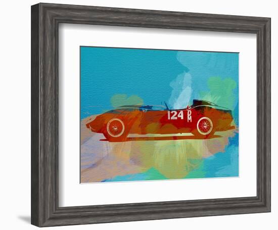 Ferrari Testa Rossa Watercolor 1-NaxArt-Framed Art Print