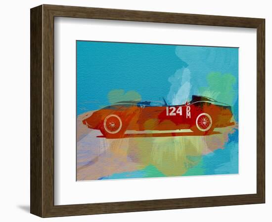 Ferrari Testa Rossa Watercolor 1-NaxArt-Framed Art Print