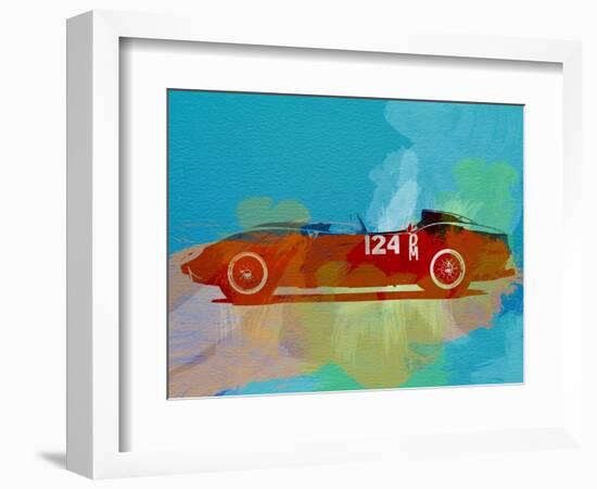 Ferrari Testa Rossa Watercolor 1-NaxArt-Framed Art Print