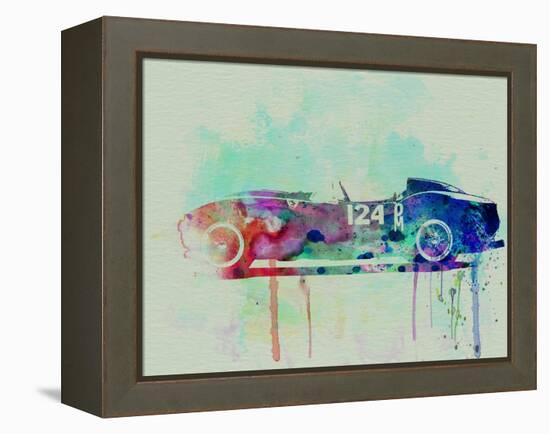 Ferrari Testa Rossa Watercolor 2-NaxArt-Framed Stretched Canvas