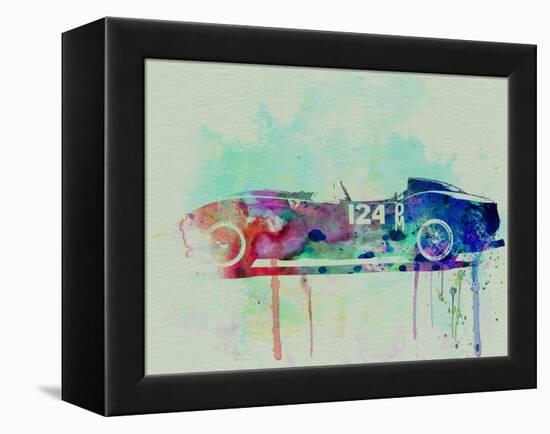 Ferrari Testa Rossa Watercolor 2-NaxArt-Framed Stretched Canvas