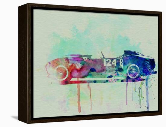 Ferrari Testa Rossa Watercolor 2-NaxArt-Framed Stretched Canvas