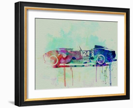 Ferrari Testa Rossa Watercolor 2-NaxArt-Framed Premium Giclee Print