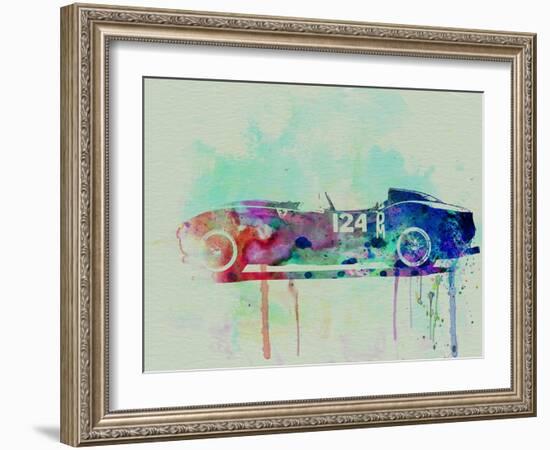 Ferrari Testa Rossa Watercolor 2-NaxArt-Framed Art Print