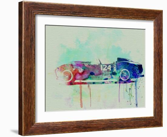 Ferrari Testa Rossa Watercolor 2-NaxArt-Framed Art Print