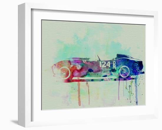 Ferrari Testa Rossa Watercolor 2-NaxArt-Framed Art Print