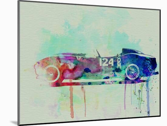 Ferrari Testa Rossa Watercolor 2-NaxArt-Mounted Art Print