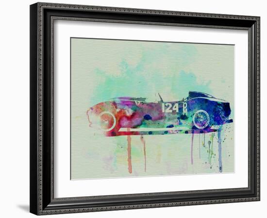 Ferrari Testa Rossa Watercolor 2-NaxArt-Framed Art Print