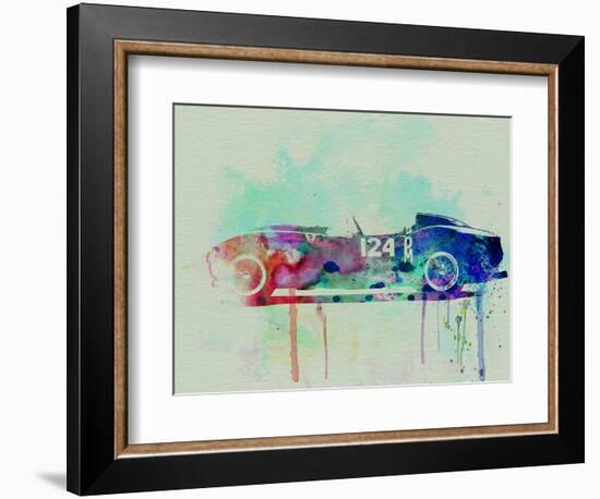 Ferrari Testa Rossa Watercolor 2-NaxArt-Framed Premium Giclee Print