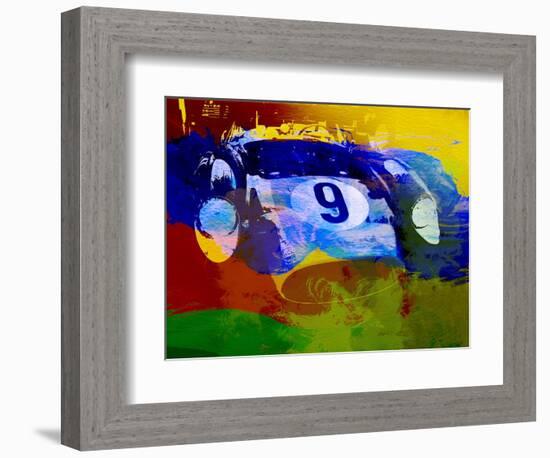 Ferrari Testarossa Watercolor-NaxArt-Framed Art Print