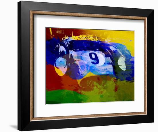 Ferrari Testarossa Watercolor-NaxArt-Framed Art Print