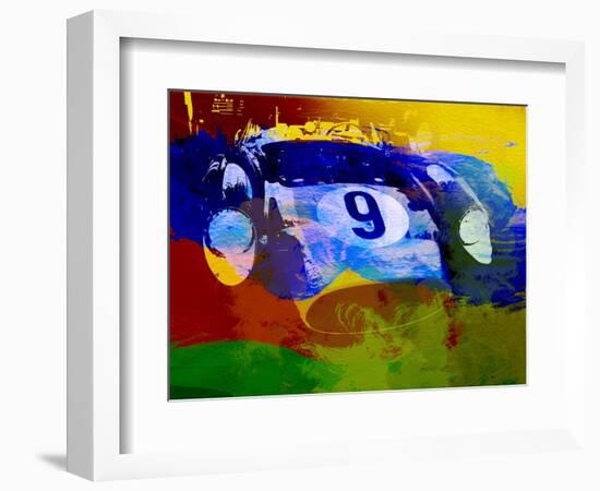 Ferrari Testarossa Watercolor-NaxArt-Framed Art Print