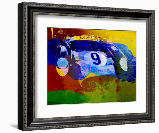 Ferrari Testarossa Watercolor-NaxArt-Framed Art Print