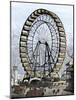 Ferris Wheel -250 Feet in Diameter, 36 Cars - at the Columbian Exposition, Chicago, 1893-null-Mounted Giclee Print